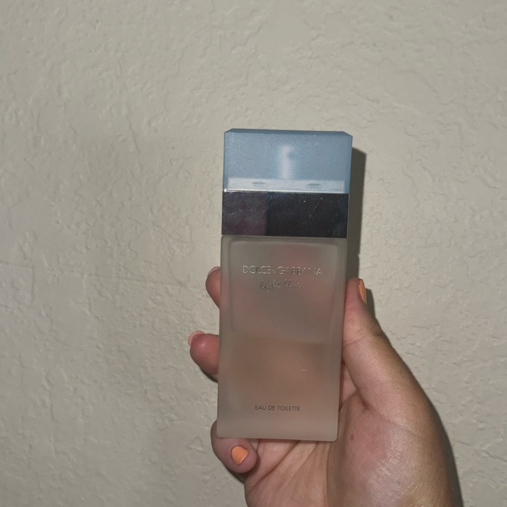 dolce and gabbana light blue HALF USED